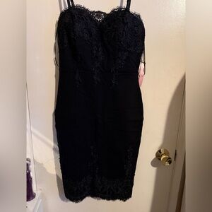 Haute Monde Black Lace Dress